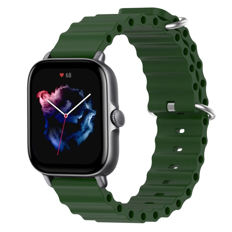 Cinturino per orologio in silicone tinta unita stile oceano da 20 mm, For Amazfit GTS 3, For Amazfit GTS 2E