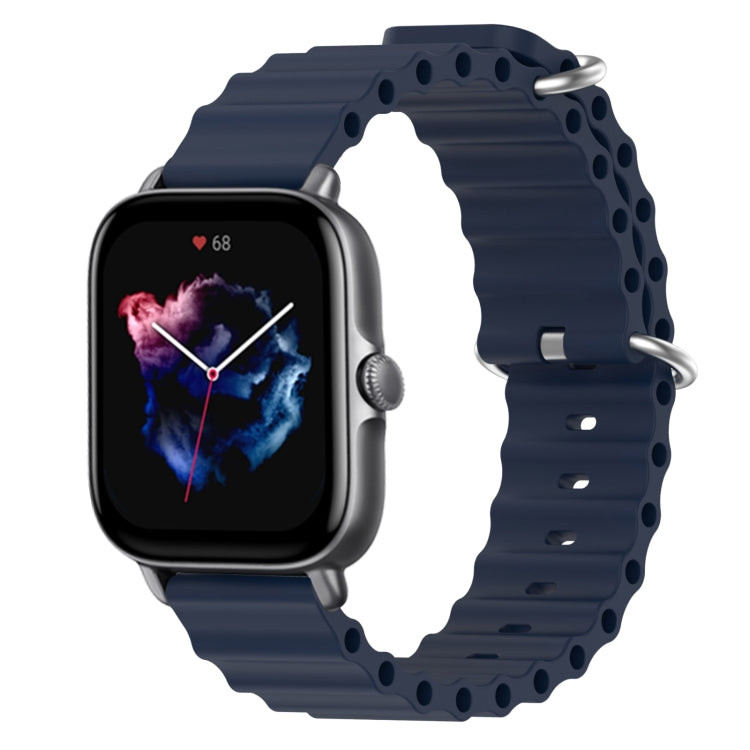 Cinturino per orologio in silicone tinta unita stile oceano da 20 mm, For Amazfit GTS 3, For Amazfit GTS 2E