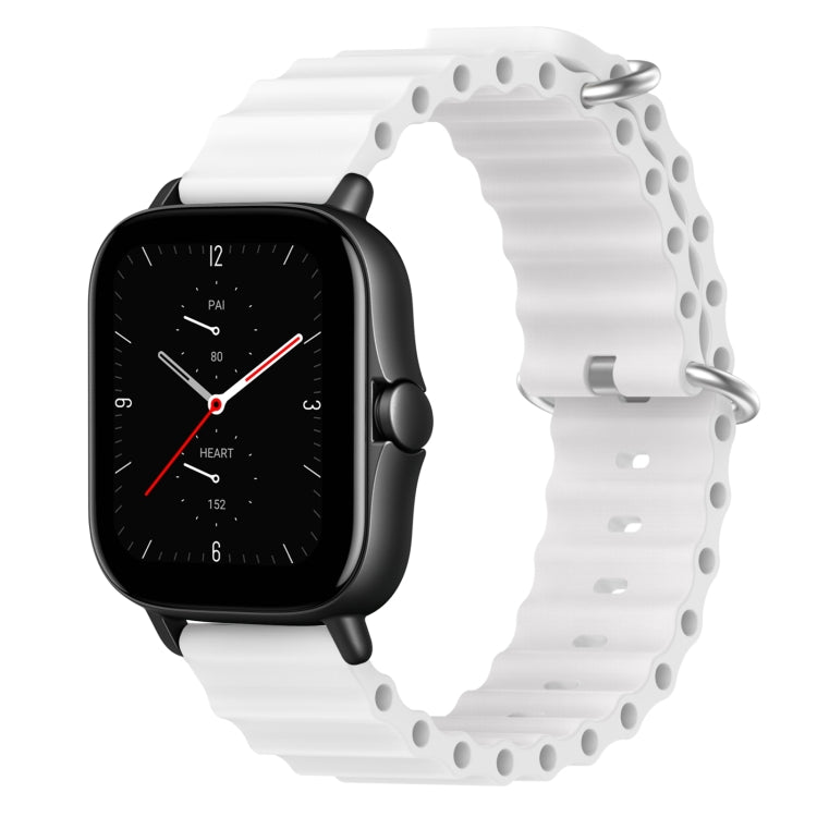 Cinturino per orologio in silicone tinta unita stile oceano da 20 mm, For Amazfit GTS 3, For Amazfit GTS 2E