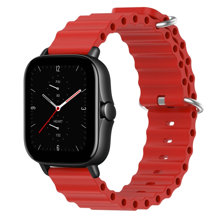 Cinturino per orologio in silicone tinta unita stile oceano da 20 mm, For Amazfit GTS 3, For Amazfit GTS 2E
