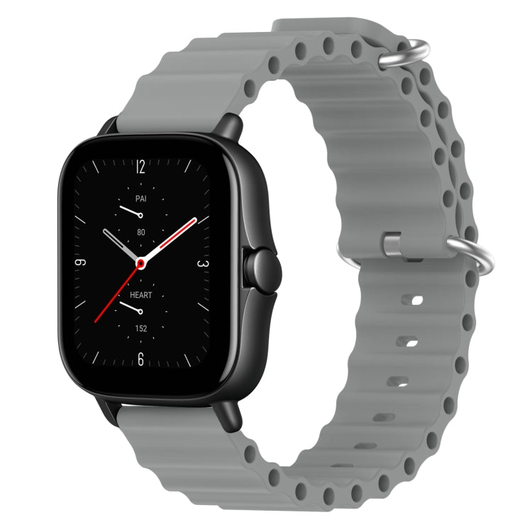 Cinturino per orologio in silicone tinta unita stile oceano da 20 mm, For Amazfit GTS 3, For Amazfit GTS 2E