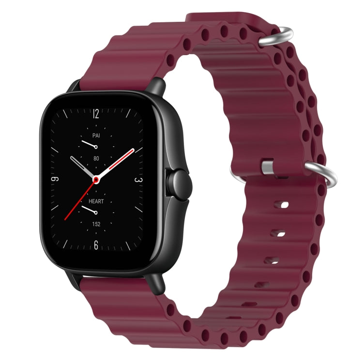 Cinturino per orologio in silicone tinta unita stile oceano da 20 mm, For Amazfit GTS 3, For Amazfit GTS 2E