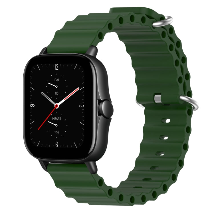 Cinturino per orologio in silicone tinta unita stile oceano da 20 mm, For Amazfit GTS 3, For Amazfit GTS 2E