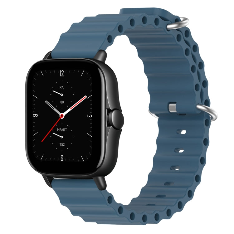 Cinturino per orologio in silicone tinta unita stile oceano da 20 mm, For Amazfit GTS 3, For Amazfit GTS 2E