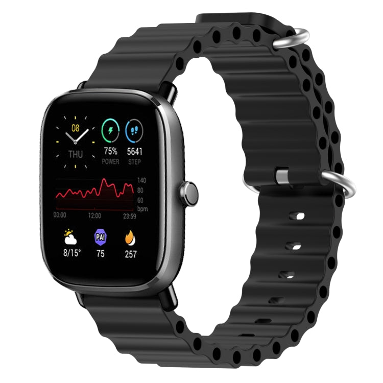 Cinturino per orologio in silicone tinta unita stile oceano da 20 mm, For Amazfit GTS 2 Mini, For Amazfit GTS 2