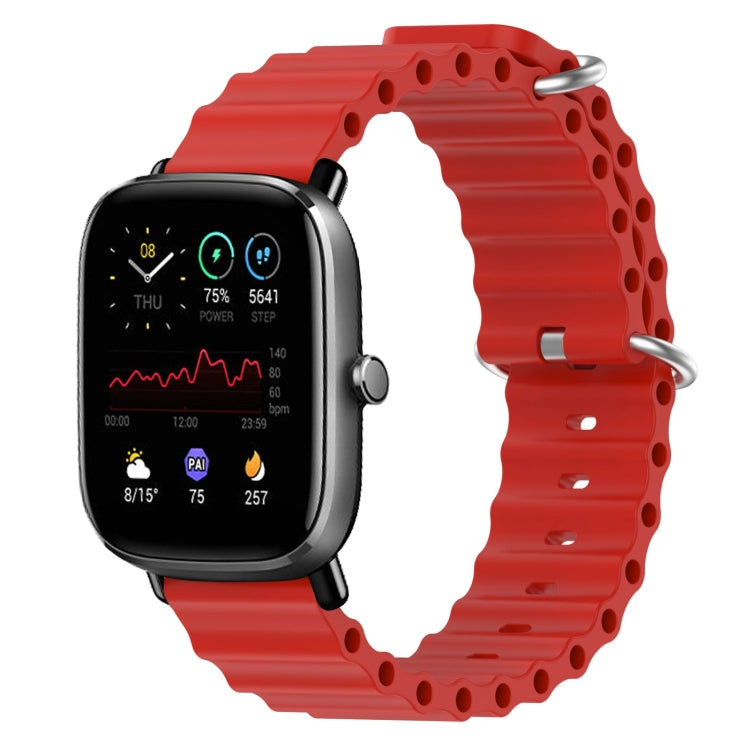 Cinturino per orologio in silicone tinta unita stile oceano da 20 mm, For Amazfit GTS 2 Mini, For Amazfit GTS 2