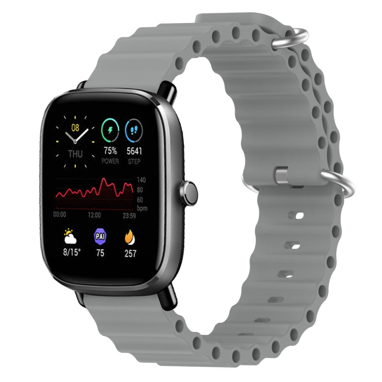 Cinturino per orologio in silicone tinta unita stile oceano da 20 mm, For Amazfit GTS 2 Mini, For Amazfit GTS 2