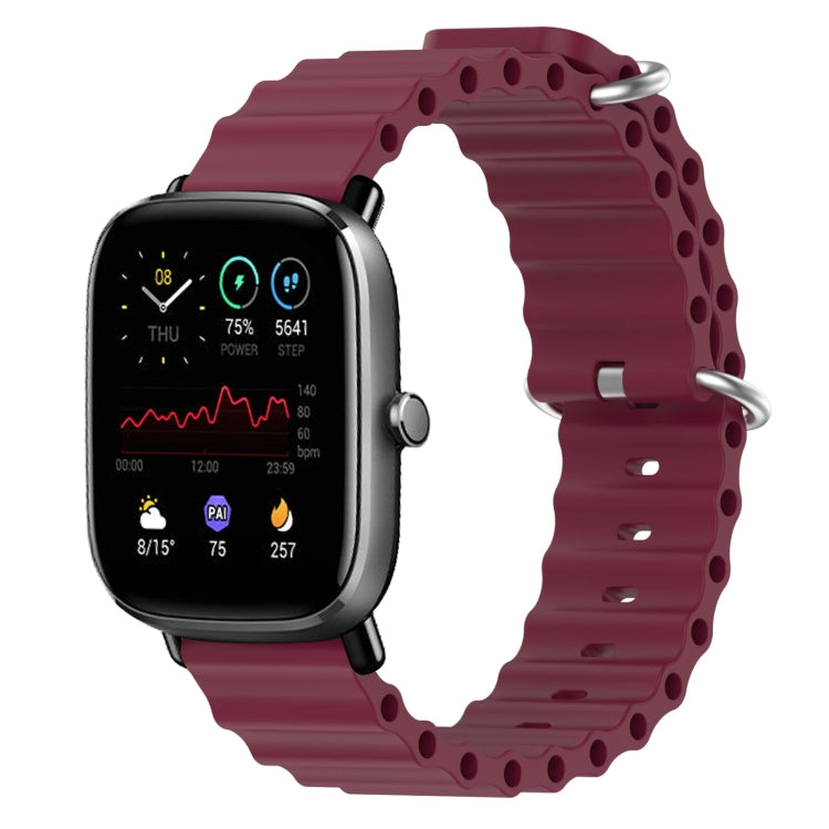 Cinturino per orologio in silicone tinta unita stile oceano da 20 mm, For Amazfit GTS 2 Mini, For Amazfit GTS 2