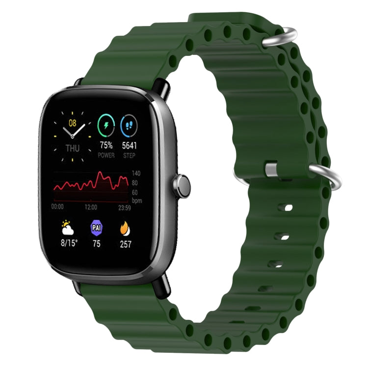 Cinturino per orologio in silicone tinta unita stile oceano da 20 mm, For Amazfit GTS 2 Mini, For Amazfit GTS 2