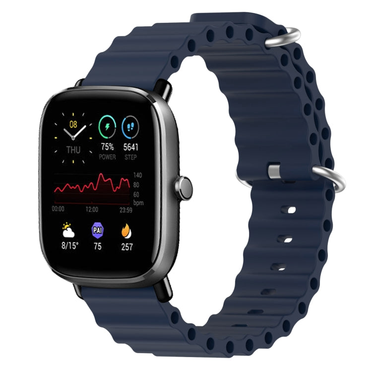 Cinturino per orologio in silicone tinta unita stile oceano da 20 mm, For Amazfit GTS 2 Mini, For Amazfit GTS 2