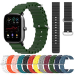 Cinturino per orologio in silicone tinta unita stile oceano da 20 mm, For Amazfit GTS 2 Mini, For Amazfit GTS 2