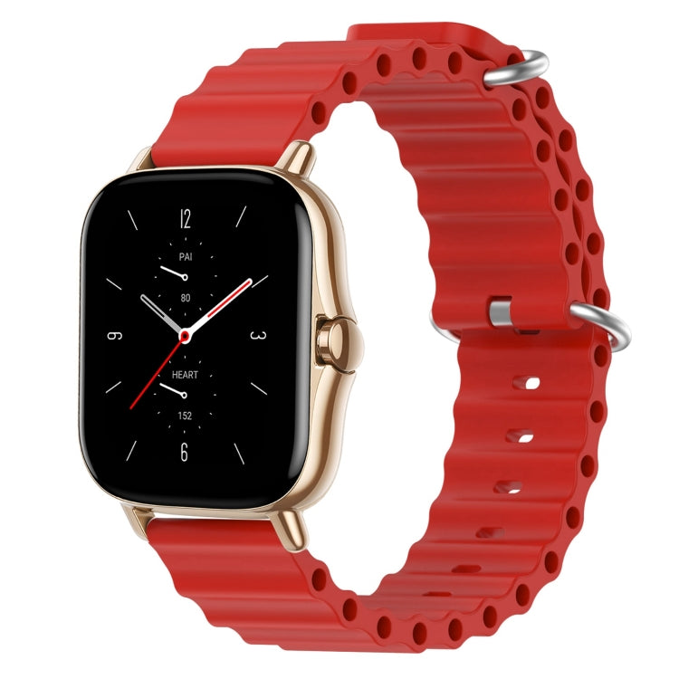 Cinturino per orologio in silicone tinta unita stile oceano da 20 mm, For Amazfit GTS 2 Mini, For Amazfit GTS 2