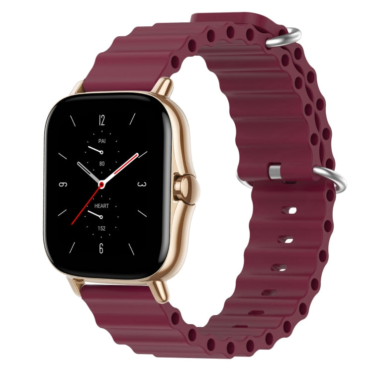 Cinturino per orologio in silicone tinta unita stile oceano da 20 mm, For Amazfit GTS 2 Mini, For Amazfit GTS 2