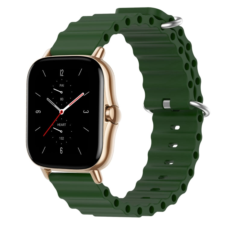 Cinturino per orologio in silicone tinta unita stile oceano da 20 mm, For Amazfit GTS 2 Mini, For Amazfit GTS 2
