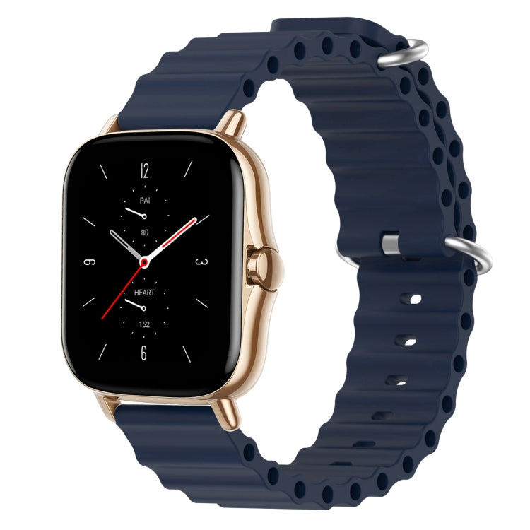 Cinturino per orologio in silicone tinta unita stile oceano da 20 mm, For Amazfit GTS 2 Mini, For Amazfit GTS 2