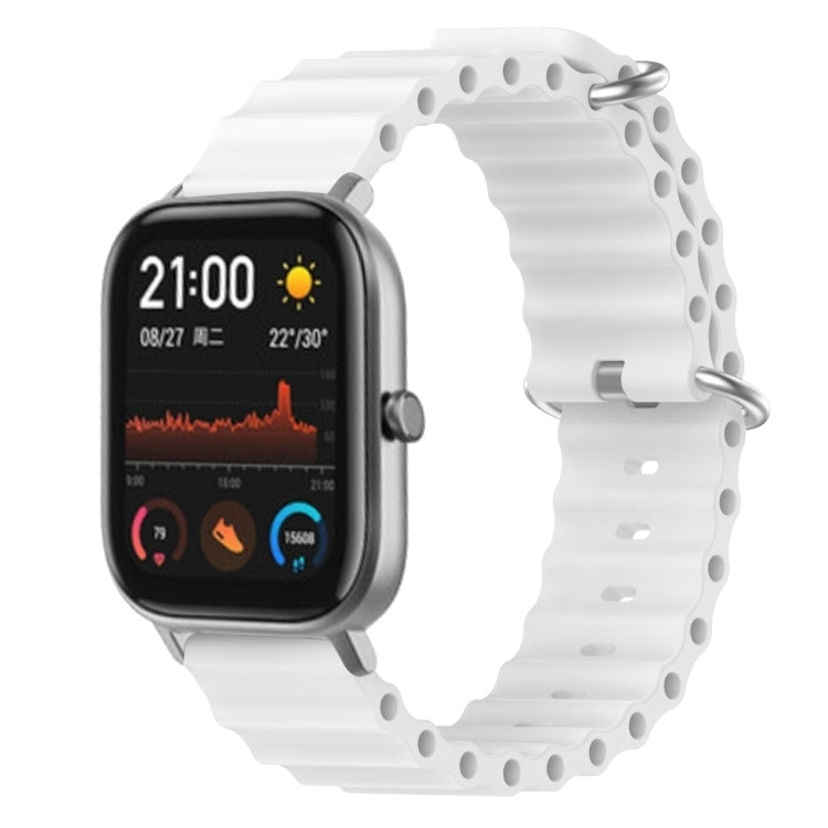 Cinturino per orologio in silicone tinta unita stile oceano da 20 mm, For Amazfit GTS, For Amazfit GTR 42mm