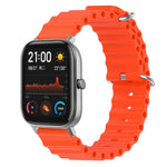 Cinturino per orologio in silicone tinta unita stile oceano da 20 mm, For Amazfit GTS, For Amazfit GTR 42mm