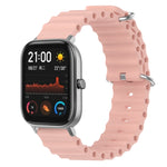 Cinturino per orologio in silicone tinta unita stile oceano da 20 mm, For Amazfit GTS, For Amazfit GTR 42mm