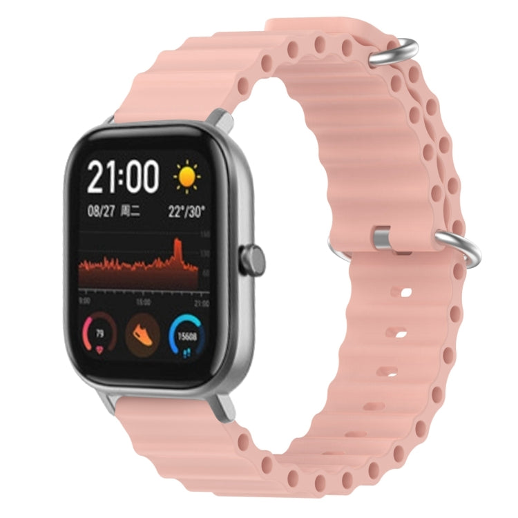 Cinturino per orologio in silicone tinta unita stile oceano da 20 mm, For Amazfit GTS, For Amazfit GTR 42mm