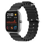 Cinturino per orologio in silicone tinta unita stile oceano da 20 mm, For Amazfit GTS, For Amazfit GTR 42mm
