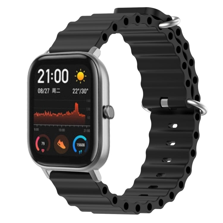 Cinturino per orologio in silicone tinta unita stile oceano da 20 mm, For Amazfit GTS, For Amazfit GTR 42mm