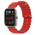 Cinturino per orologio in silicone tinta unita stile oceano da 20 mm, For Amazfit GTS, For Amazfit GTR 42mm