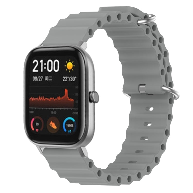 Cinturino per orologio in silicone tinta unita stile oceano da 20 mm, For Amazfit GTS, For Amazfit GTR 42mm