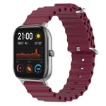 Cinturino per orologio in silicone tinta unita stile oceano da 20 mm, For Amazfit GTS, For Amazfit GTR 42mm