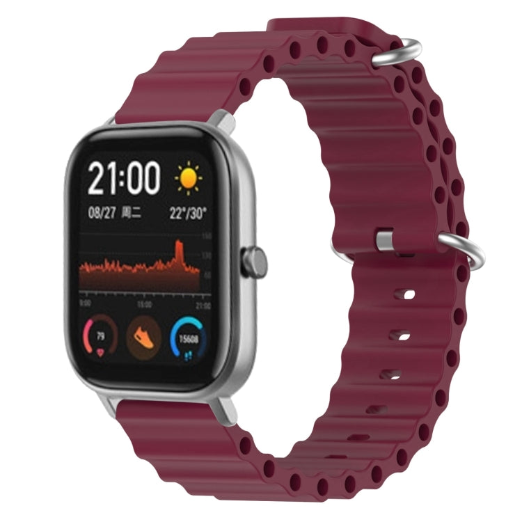 Cinturino per orologio in silicone tinta unita stile oceano da 20 mm, For Amazfit GTS, For Amazfit GTR 42mm