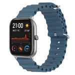 Cinturino per orologio in silicone tinta unita stile oceano da 20 mm, For Amazfit GTS, For Amazfit GTR 42mm