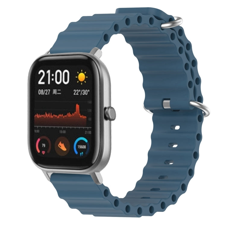 Cinturino per orologio in silicone tinta unita stile oceano da 20 mm, For Amazfit GTS, For Amazfit GTR 42mm