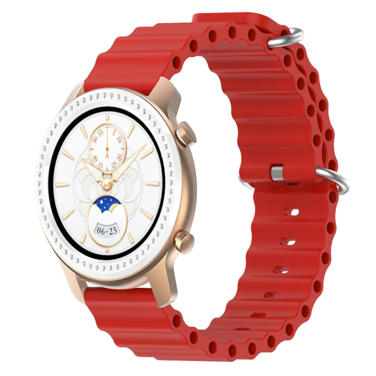 Cinturino per orologio in silicone tinta unita stile oceano da 20 mm, For Amazfit GTS, For Amazfit GTR 42mm