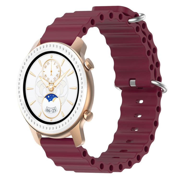 Cinturino per orologio in silicone tinta unita stile oceano da 20 mm, For Amazfit GTS, For Amazfit GTR 42mm