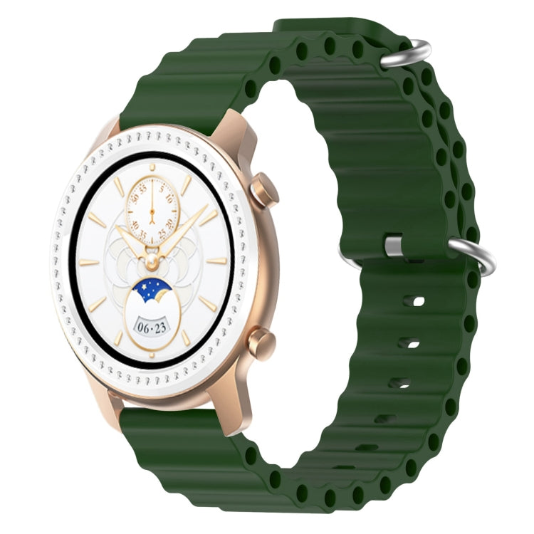 Cinturino per orologio in silicone tinta unita stile oceano da 20 mm, For Amazfit GTS, For Amazfit GTR 42mm