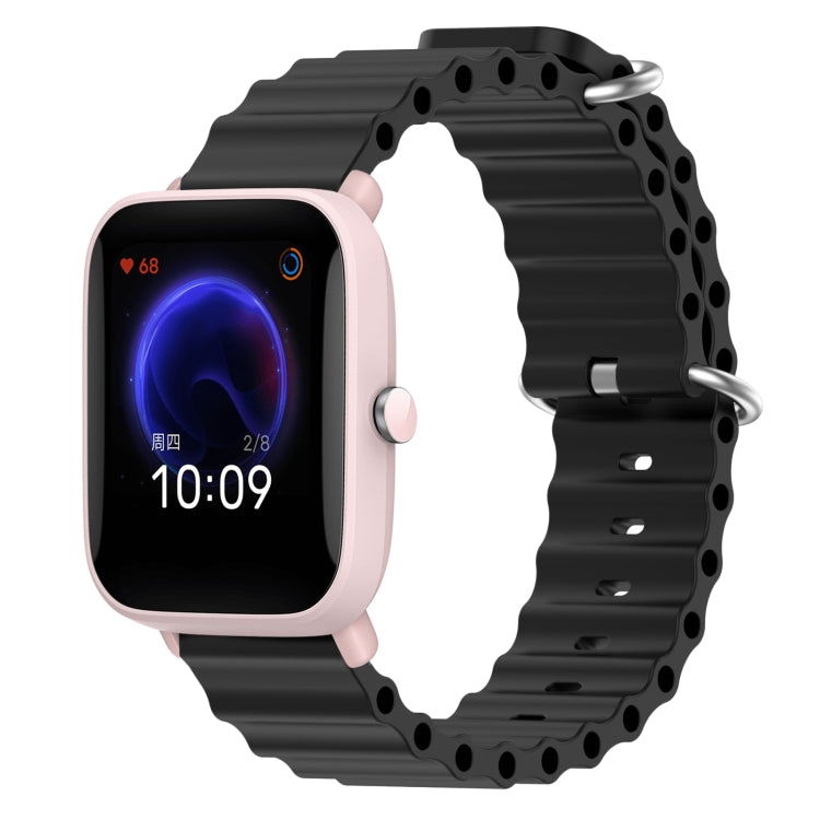 Cinturino per orologio in silicone tinta unita stile oceano da 20 mm, For Amazfit Pop Pro, For Amazfit Pop