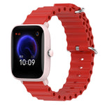 Cinturino per orologio in silicone tinta unita stile oceano da 20 mm, For Amazfit Pop Pro, For Amazfit Pop