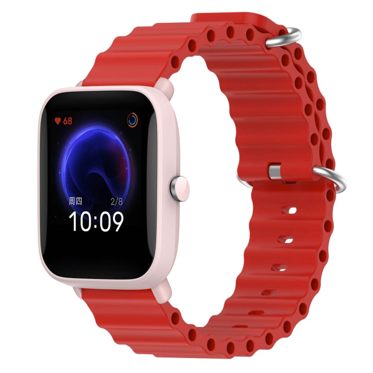 Cinturino per orologio in silicone tinta unita stile oceano da 20 mm, For Amazfit Pop Pro, For Amazfit Pop