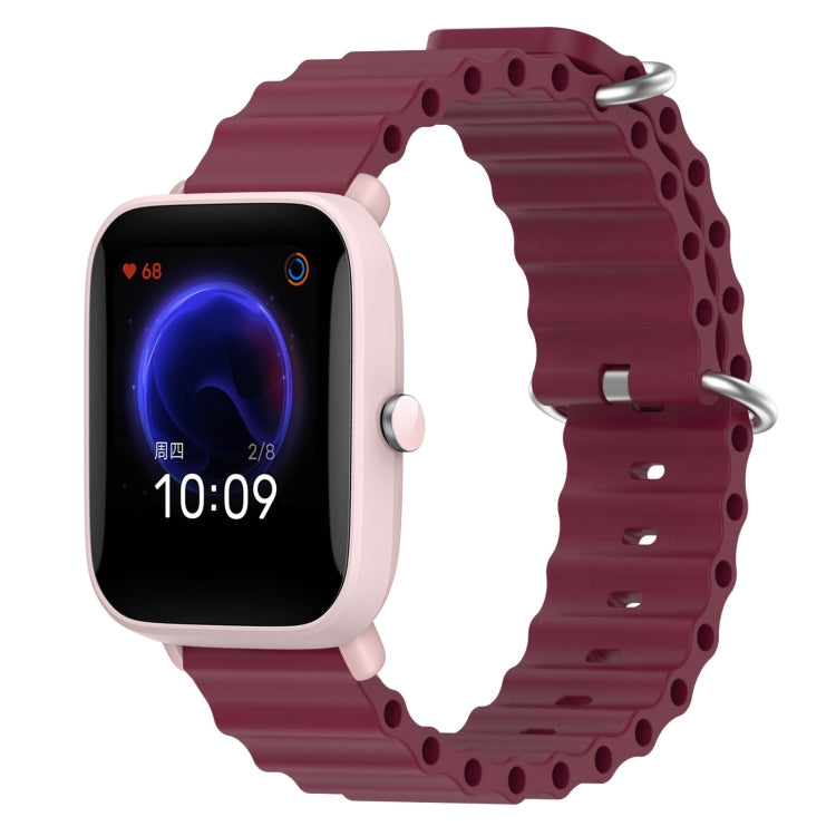 Cinturino per orologio in silicone tinta unita stile oceano da 20 mm, For Amazfit Pop Pro, For Amazfit Pop