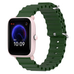 Cinturino per orologio in silicone tinta unita stile oceano da 20 mm, For Amazfit Pop Pro, For Amazfit Pop