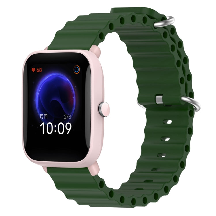 Cinturino per orologio in silicone tinta unita stile oceano da 20 mm, For Amazfit Pop Pro, For Amazfit Pop