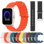 Cinturino per orologio in silicone tinta unita stile oceano da 20 mm, For Amazfit Pop Pro, For Amazfit Pop