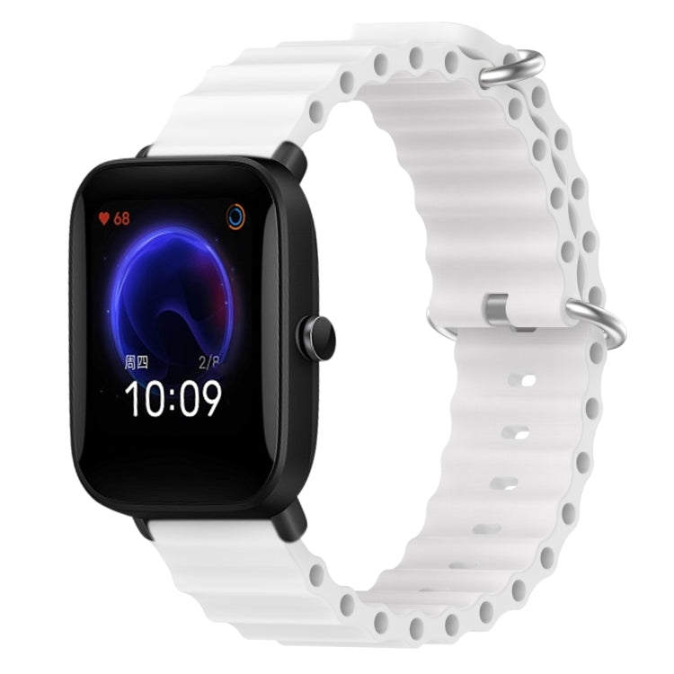 Cinturino per orologio in silicone tinta unita stile oceano da 20 mm, For Amazfit Pop Pro, For Amazfit Pop