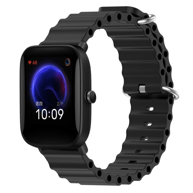 Cinturino per orologio in silicone tinta unita stile oceano da 20 mm, For Amazfit Pop Pro, For Amazfit Pop