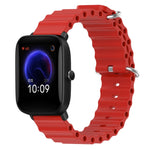 Cinturino per orologio in silicone tinta unita stile oceano da 20 mm, For Amazfit Pop Pro, For Amazfit Pop