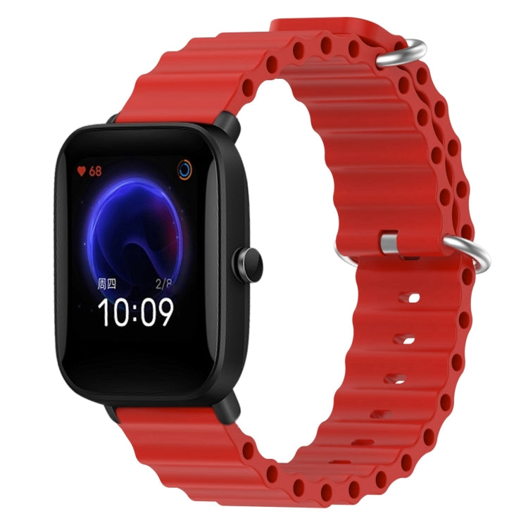 Cinturino per orologio in silicone tinta unita stile oceano da 20 mm, For Amazfit Pop Pro, For Amazfit Pop