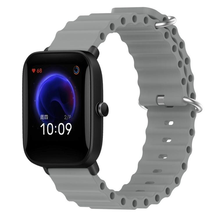 Cinturino per orologio in silicone tinta unita stile oceano da 20 mm, For Amazfit Pop Pro, For Amazfit Pop