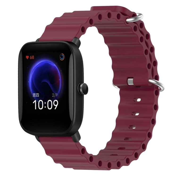 Cinturino per orologio in silicone tinta unita stile oceano da 20 mm, For Amazfit Pop Pro, For Amazfit Pop