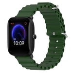 Cinturino per orologio in silicone tinta unita stile oceano da 20 mm, For Amazfit Pop Pro, For Amazfit Pop