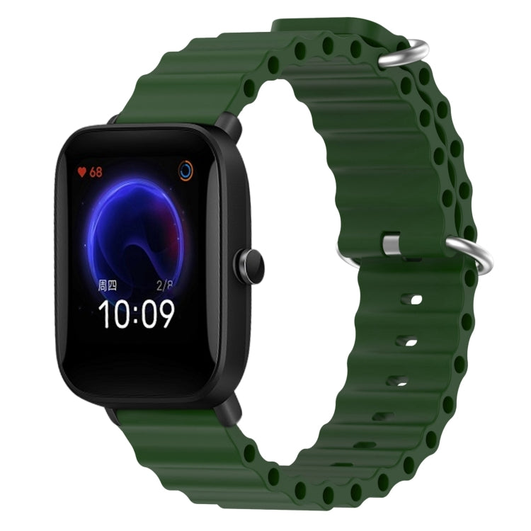 Cinturino per orologio in silicone tinta unita stile oceano da 20 mm, For Amazfit Pop Pro, For Amazfit Pop