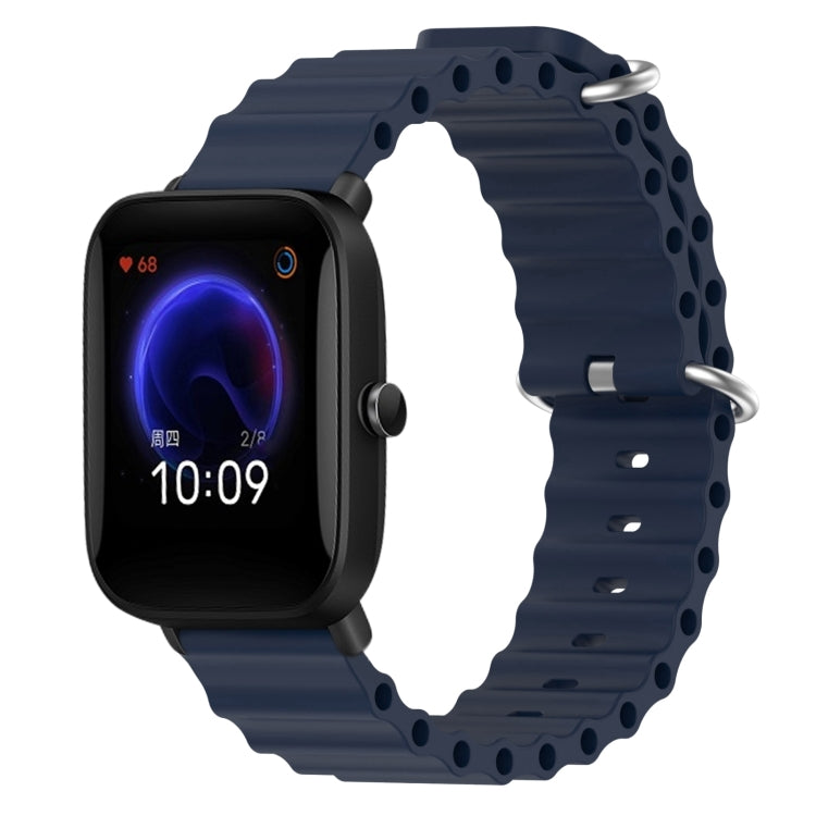 Cinturino per orologio in silicone tinta unita stile oceano da 20 mm, For Amazfit Pop Pro, For Amazfit Pop